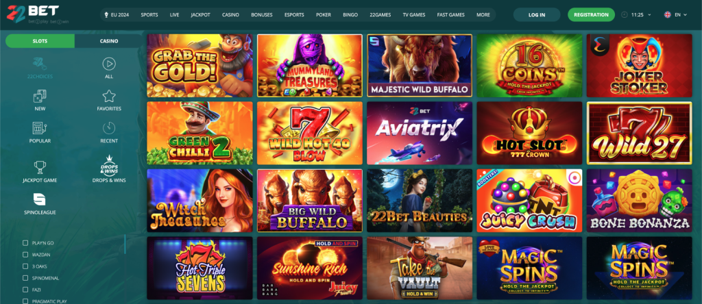 22Bet Casino igralni avtomati