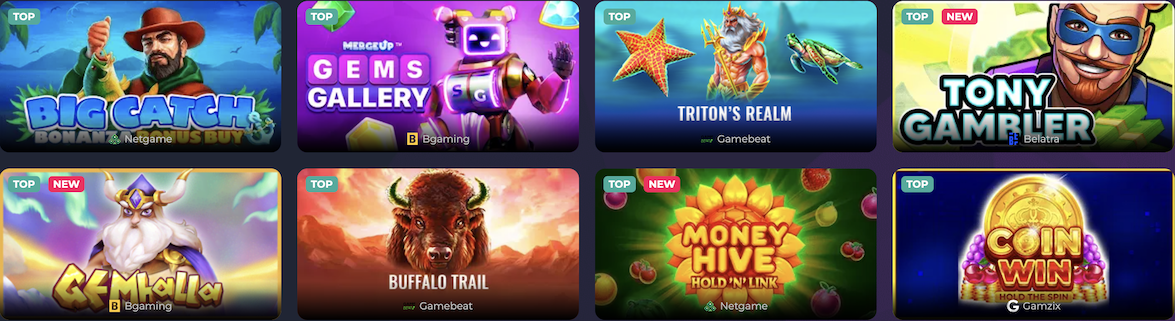 Slots Gallery najbolj priljubljeni igralni avtomati